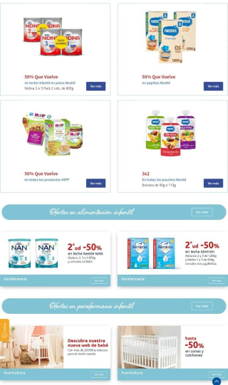 Oferta en Pañales, Higiene y Alimentación Bebé en Carrefour.