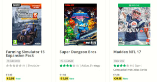 Diverse games vanaf €0,98 bij Game Mania