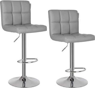 Songmics Barkruk Set Van 2 - Imitatieleer voor €36,65 bij Amazon