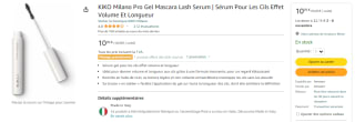 MASCARAKIKO Milano Pro Gel Mascara Lash Serum à 10,95€