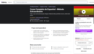 Cursos Udemy - Espanhol - Método Extraordinário - R$ 22,90
