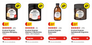 Kruidvat Originals Gezichtsverzorging 3 voor 6 euro!