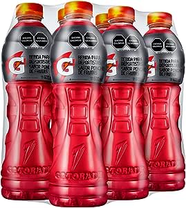 Pakc de 6 Gatorade 600ml Ponche de Frutas por $83 en Amazon