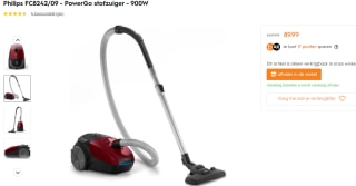 Philips FC8242/09 - PowerGo stofzuiger voor €89,99 bij Blokker