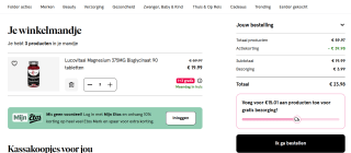 1+2 gratis op Lucovitaal Magnesium 375 mg bij Etos