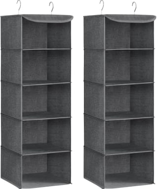 2 stuks Songmics kledingrek organizers voor €15,87 bij Amazon.nl