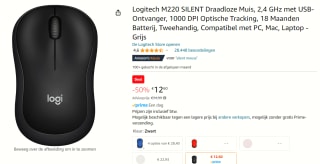 LOGITECH M220 Silent Black voor €12,60 bij Amazon