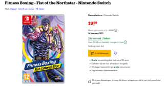 Fitness Boxing - Fist of the North Star voor €19,99 bij Bol