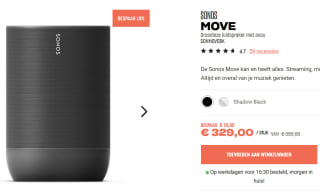 Sonos Move - Draadloze speaker voor €329 bij HiFi Klubben