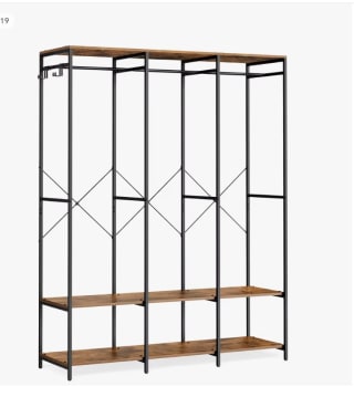 Armario de Ropa Portáti mara Songmics por 89,99€ (cuenta nueva por 77,99€)