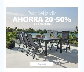 -20% -50% Jardín desde Jysk.