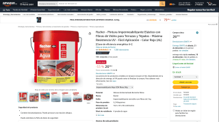 Fischer Pintura Impermeabilizante 4L por 26,89€