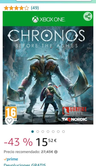 Chronos Before the Ashes Xbox One por 15,52€.