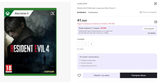 Videojuego Xbox Series X Resident Evil 4 Remake por 28,74€