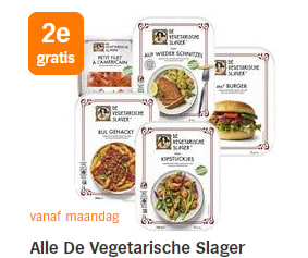 Alle De Vegetarische Slager de 2de gratis bij de AH