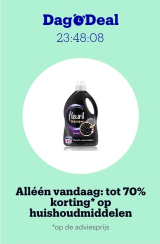 tot 70% korting op huishoudmiddelen bij Bol.com