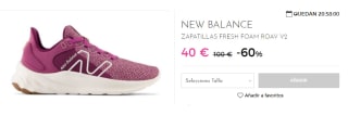 Zapatillas de Mujer New Balance Fresh Foam Roav v2 por 40€