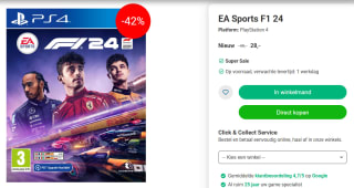 F1 24 voor PS4 voor €28 bij Nedgame