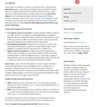 6 días a la preciosa isla de San Migue desde 799€ pxp