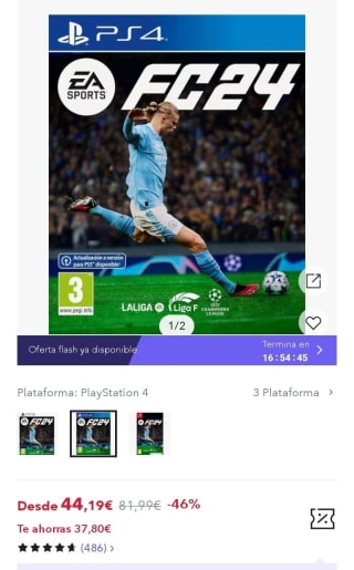 EA Sports FC™ 24 PS4 por 30,93€.