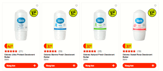 Alle Odorex deoroller voor €1 bij Kruidvat