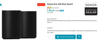Sonos Era 100 Duo voor €399 bij Antobeeldengeluid