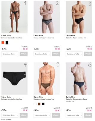 CALVIN KLEIN - Bañadores hombre desde 19€