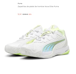 Zapatillas de pádel de hombre Nova Elite Puma por 52€