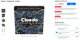Juego Mesa Cluedo Conspiración por 7,69€
