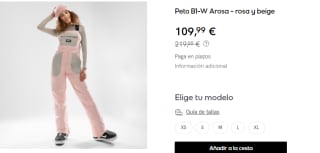 Peto de snowboard de Mujer B1-W Arosa Siroko por 109.99€