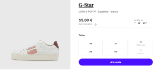 Zapatillas de Mujer G-Star LOAM II POP por 55€