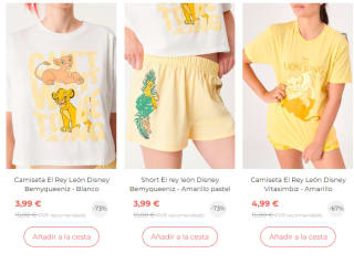 Recopilación ropa Disney, Harry Potter, Stars Wars y mas desde solo 2,99€