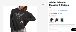 Sudadera Classics 3-Stripes Adidas por 14.99€