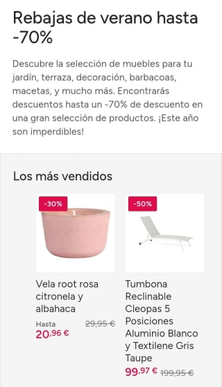 Hasta -70% de Descuento en las Rebajas de Fronda.