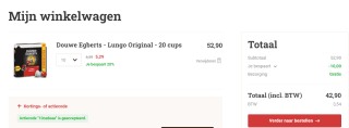 Koffievoordeelshop voor €10 korting op koffie bij 1e bestelling