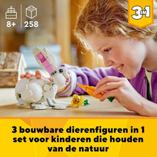 LEGO Creator 3-in-1 - Wit konijn voor €14,99 bij Amazon