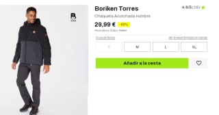 Chaqueta para Hombre Boriken Torres por 29.99€