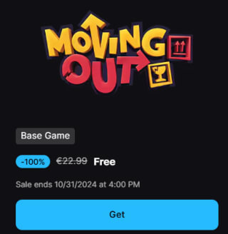 Moving Out gratis bij Epic Games