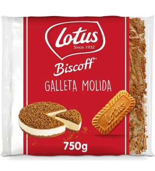 Lotus Biscoff Galletas Molidas 750g por 7,99€.