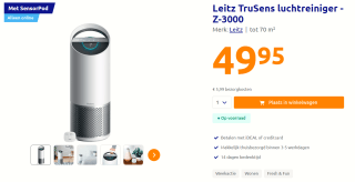 Leitz TruSens Z-3000 Luchtreiniger met SensorPod voor €49,95 bij de Action