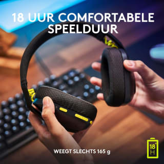 Logitech G435 Lightspeed Wireless Gaming Headset Zwart voor €48,90 bij Amazon