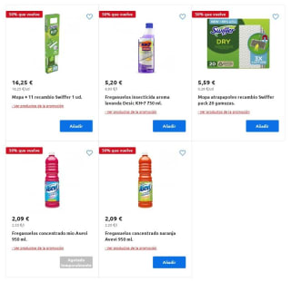 Recopilación 50% que Vuelve Droguería y Limpieza Carrefour.