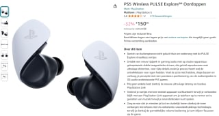 PS5 Wireless PULSE Explore oordoppen voor €150 bij Amazon