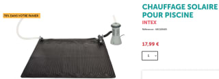 Chauffage solaire pour piscine à 17,99€