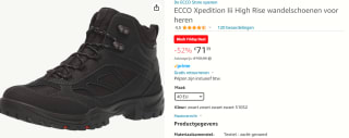 Ecco Xpedition III M High GTX Herenschoenen voor €73,14 bij Amazon