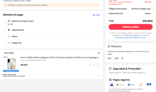 Honor 200 Pro 12/512GB Snapdragon 8 Gen 3 120Hz 100W por solo 332,96€