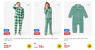 30% korting op Hema Warchild-pyjama’s en snuggie's