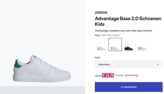 adidas Sportswear Advantage Base 2.0 Schoenen Kids voor €24,75 bij Decathlon