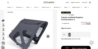 Capota ventilada Bugaboo por 39,58€