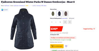 FJÄLLRÄVEN - Women's Greenland Winter Parka - Lange jas maat S voor €134,98 bij Bol.com
